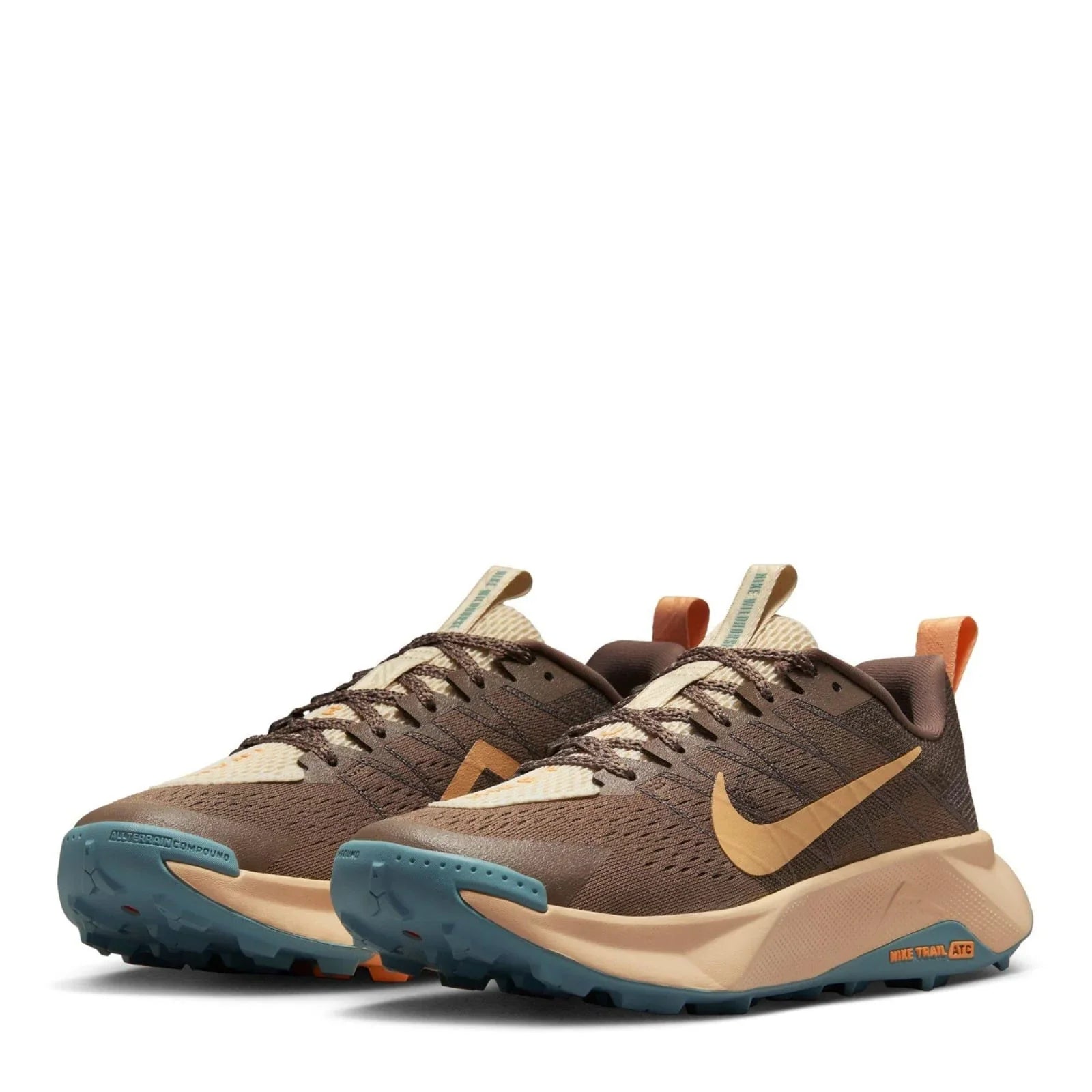 Nike Trail Running Shoes - Earthy Brown & Aqua