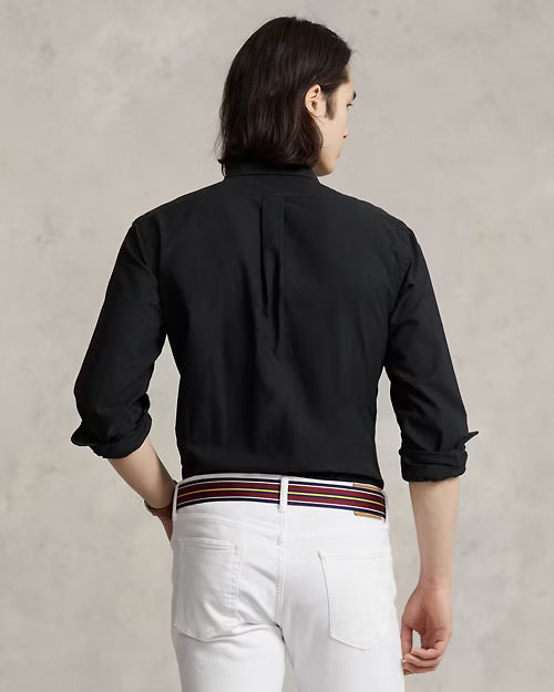 Polo Ralph Lauren Elegant Midnight Black Custom Fit Shirt