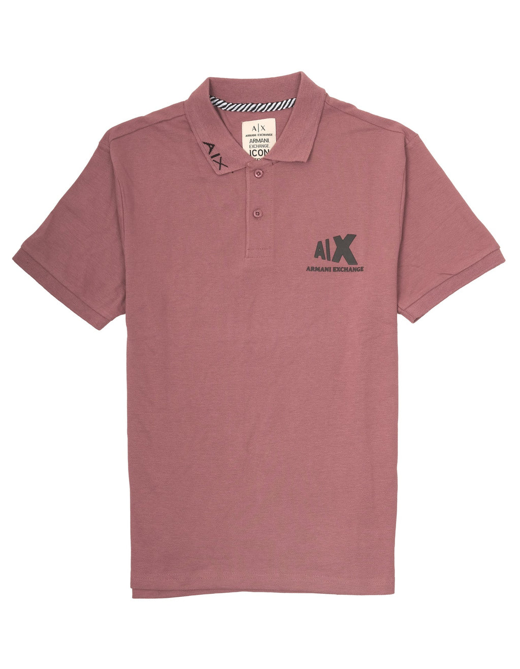 ARMANI EXCHANGE Dusty Mauve Classic Fit Polo Shirt