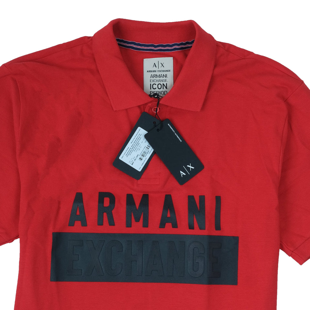 ARMANI EXCHANGE Ember Red Classic Fit Polo Shirt