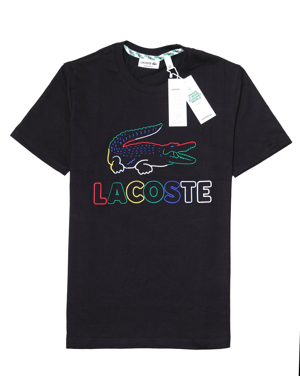 LACOSTE Midnight Noir Regular Fit Short Sleeve Logo Tee