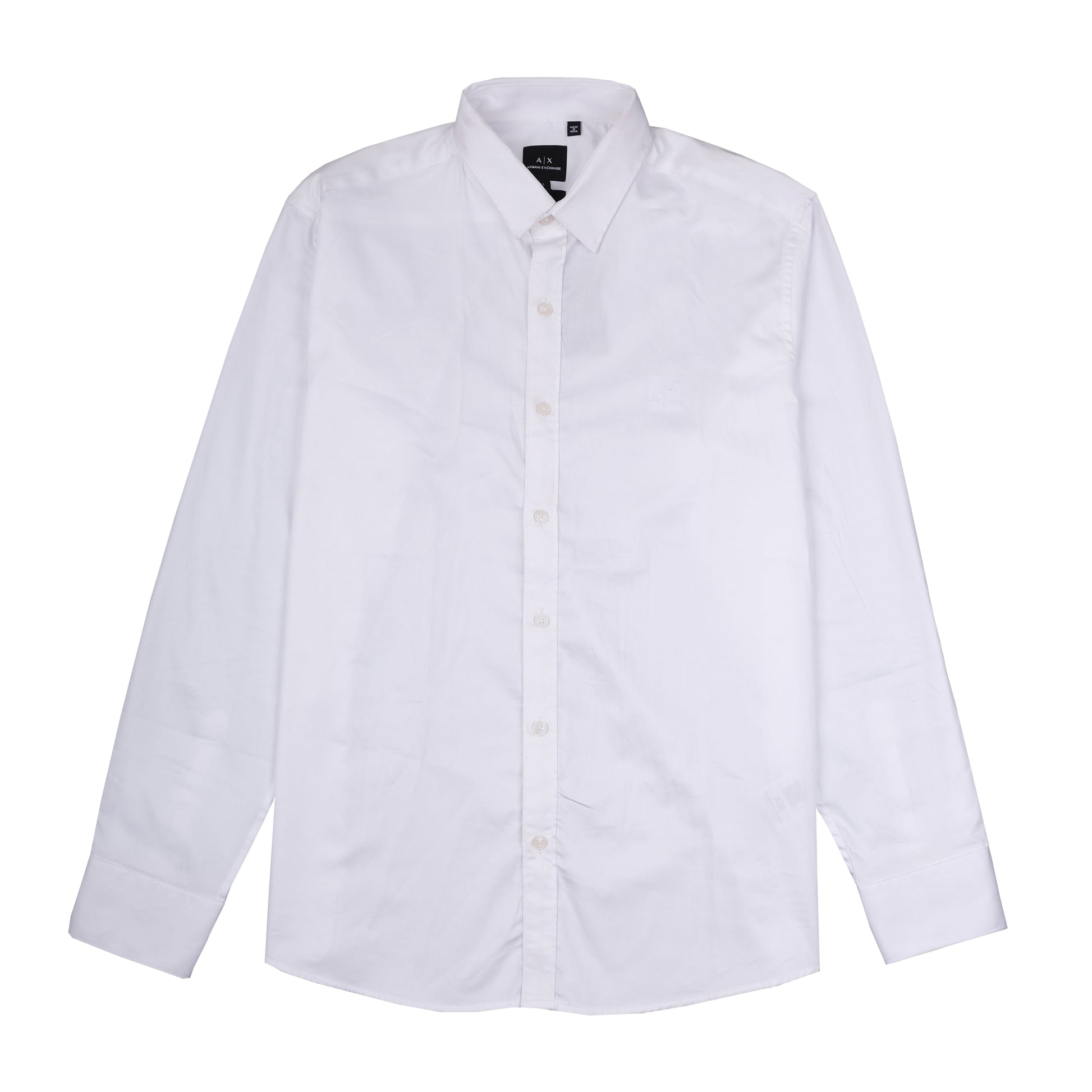 Armani Exchange Crisp Cotton Classic White Shirt