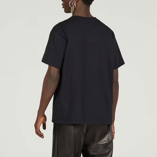 GUCCI Midnight Ink Oversized Short Sleeve Rainbow Lightning Logo Tee