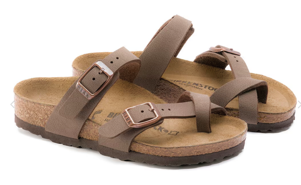 BIRKENSTOCK Tranquil Mocha Luxe Fit Slide Sandals