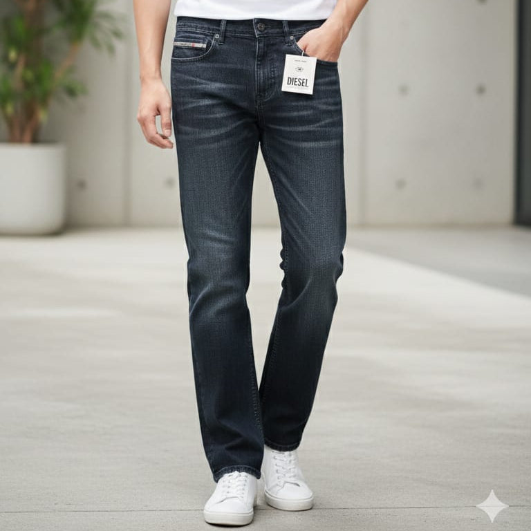 DIESEL Men's Slim Fit Dark Wash Jeans