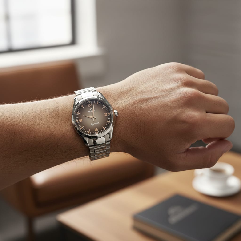 OMEGA Ember Copper Luxe Stainless Steel Timepiece (IMPORTED)