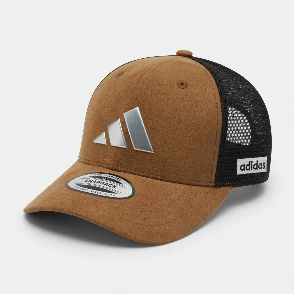 Adidas Snapback Trucker Cap in Brown