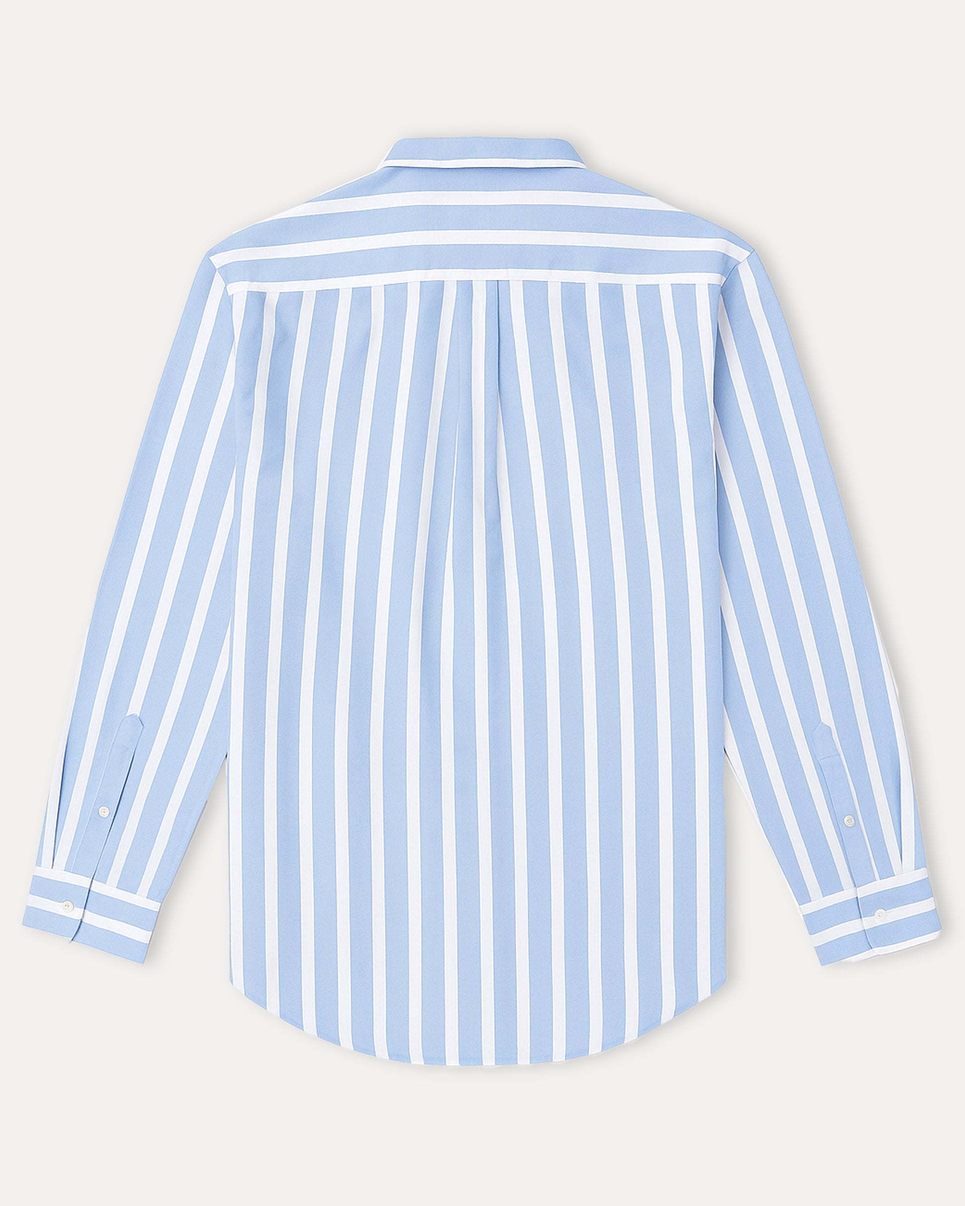 Polo Ralph Lauren Custom Fit Striped Shirt in Serene Sky Blue