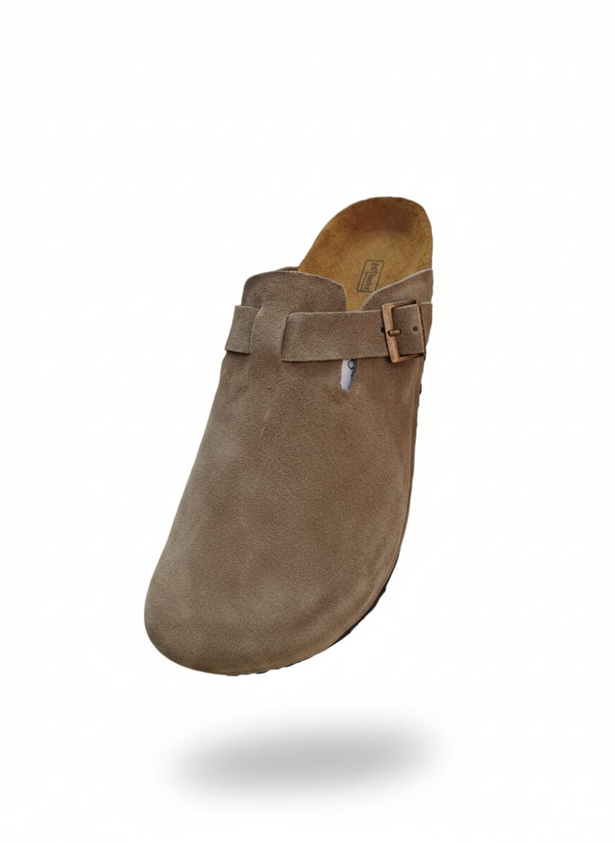 Birkenstock Suede Clog with Buckle