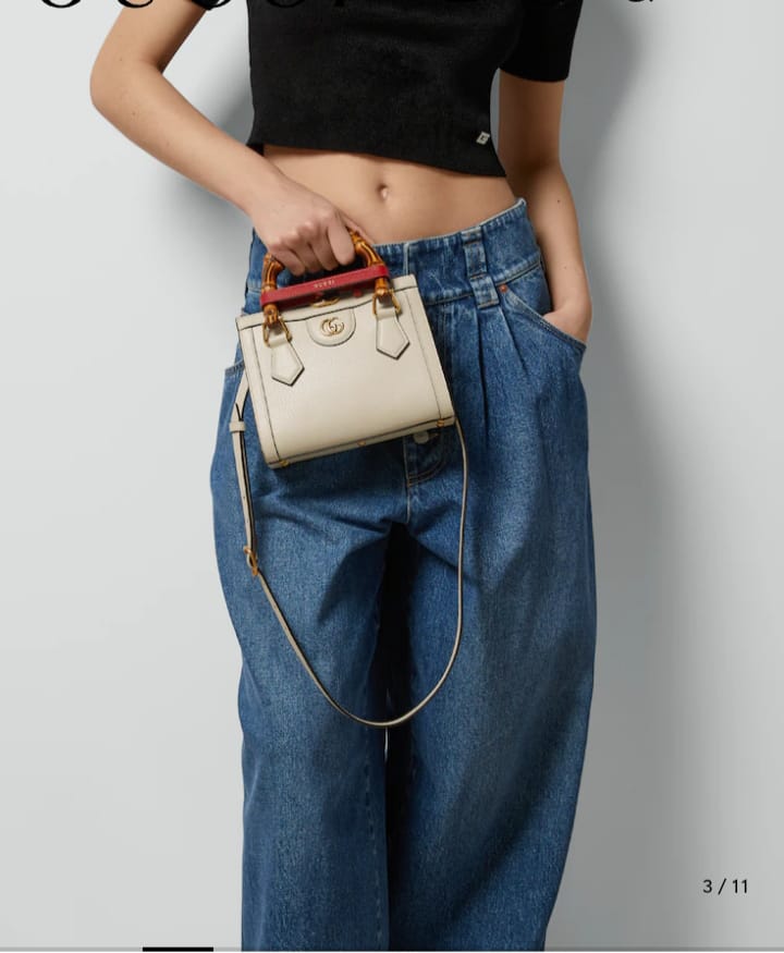 Gucci Bamboo Handle Mini Tote Bag (IMPORTED)