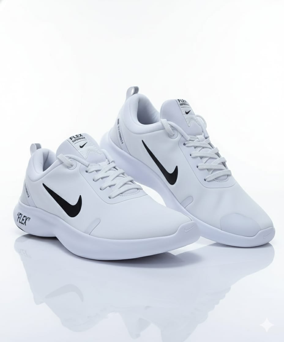 NIKE Ethereal White Featherweight Flex Running Shoes