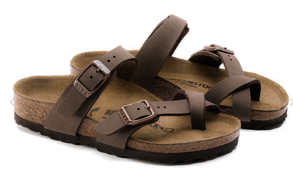 BIRKENSTOCK Rustic Umber Casual Fit Mayari Slide Sandals