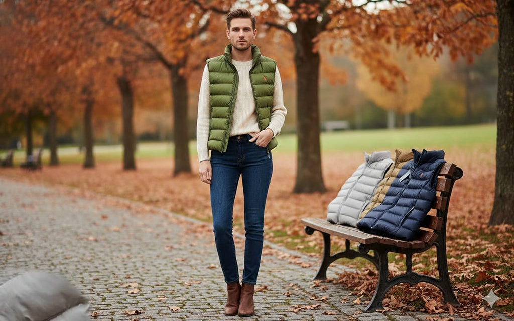 POLO RALPH LAUREN Enchanted Fern Contemporary Fit Lightweight Puffer Vest