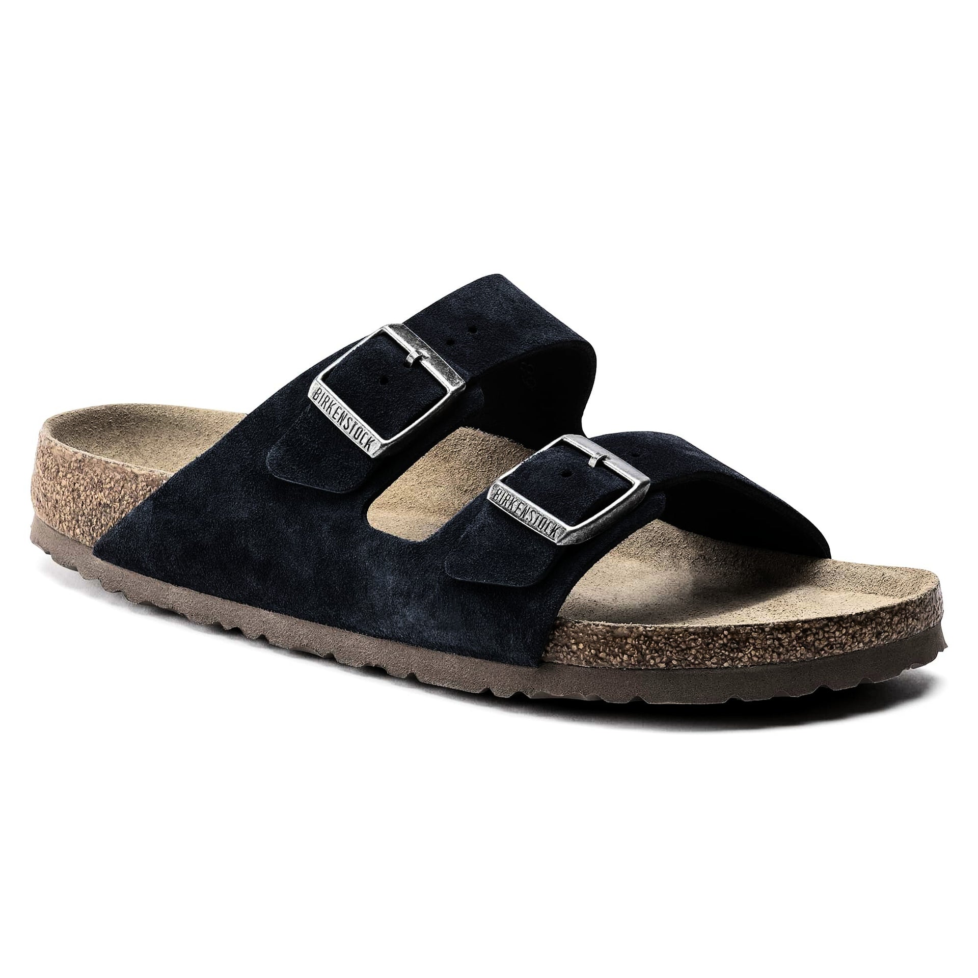 BIRKENSTOCK Deep Sea Sapphire Luxe Suede Arizona Sandals