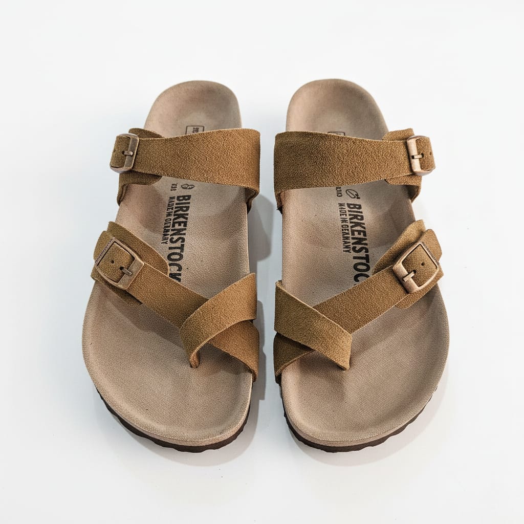 BIRKENSTOCK Sunbeam Amber Luxe Soft Footbed Sandals