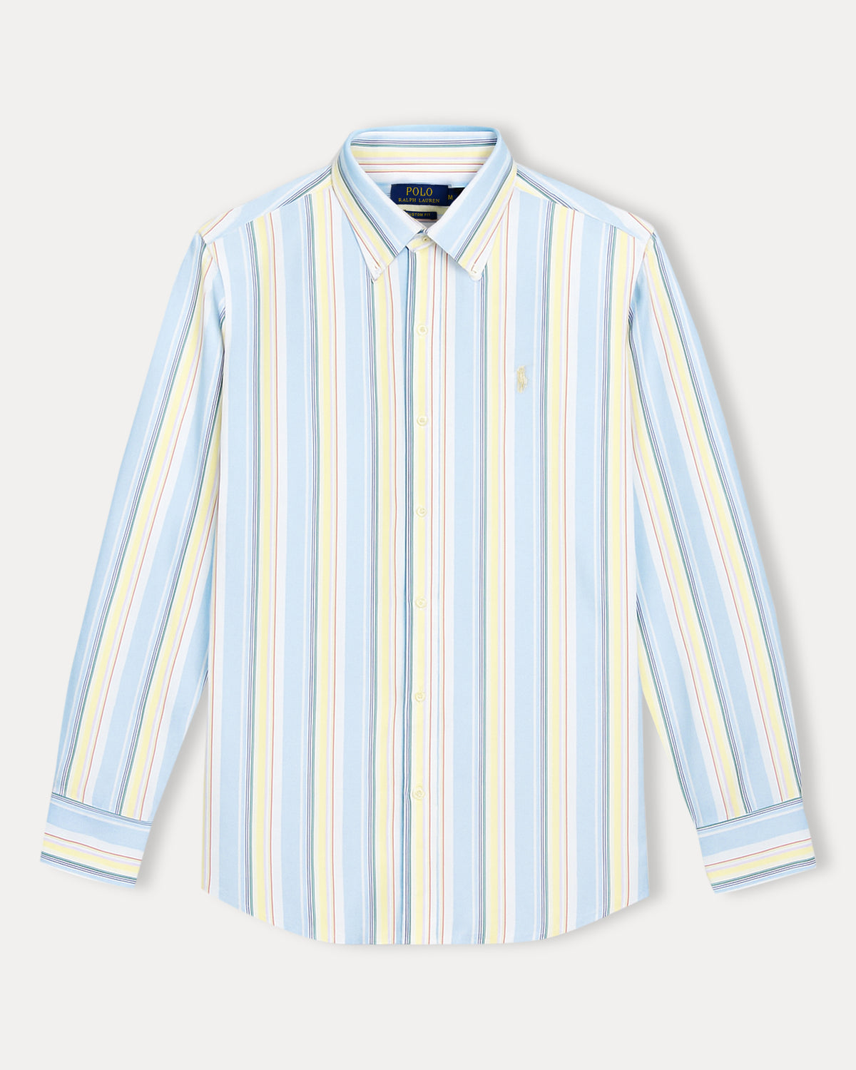 Polo Ralph Lauren Custom Fit Striped Shirt in Serene Sky Blue