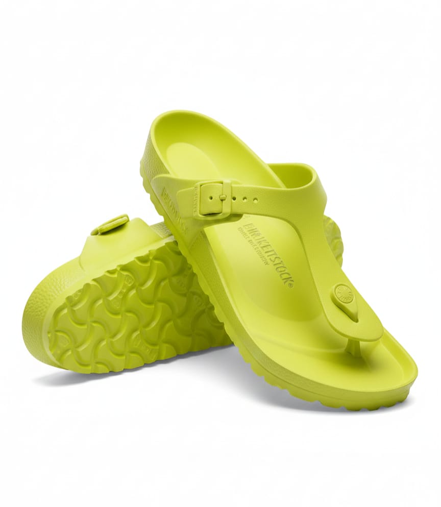 BIRKENSTOCK Neon Citrus Luxe Comfort Slide Sandals