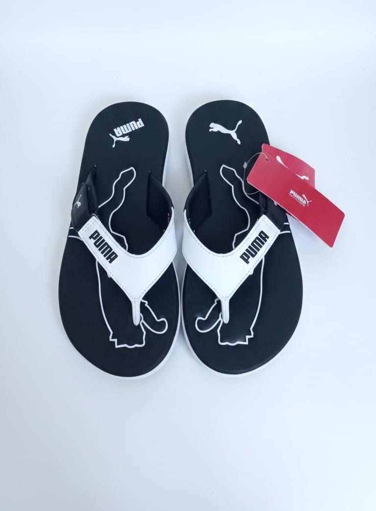 PUMA Luminous Teal Sleek Fit Casual Graphic Flip Flops