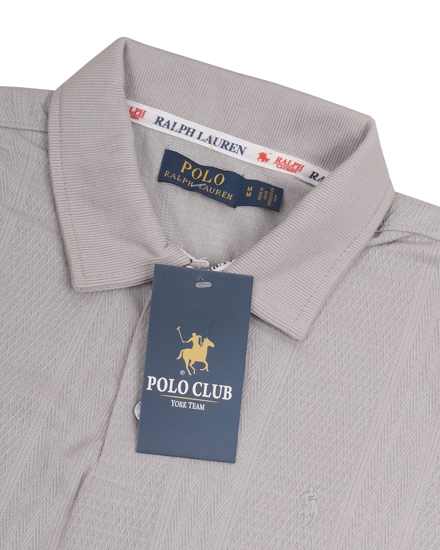 POLO RALPH LAUREN Silver Mist Classic Fit Textured Polo Shirt