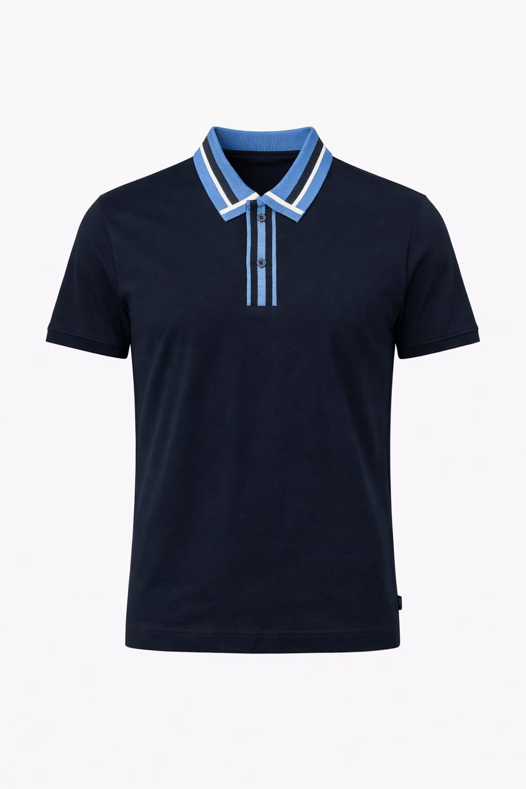 BOSS Celestial Indigo Tailored Fit Short Sleeve Piqué Polo Shirt