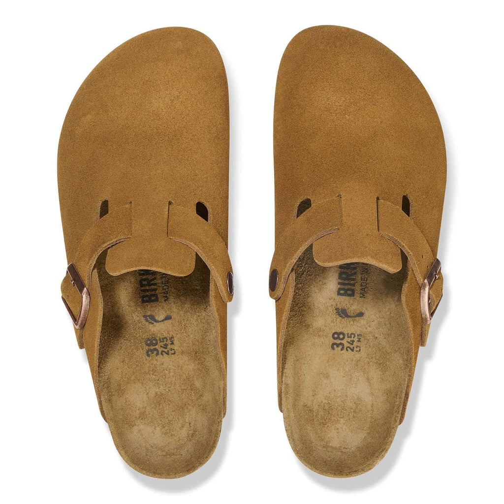 BIRKENSTOCK Thyme Suede Soft Footbed Clog