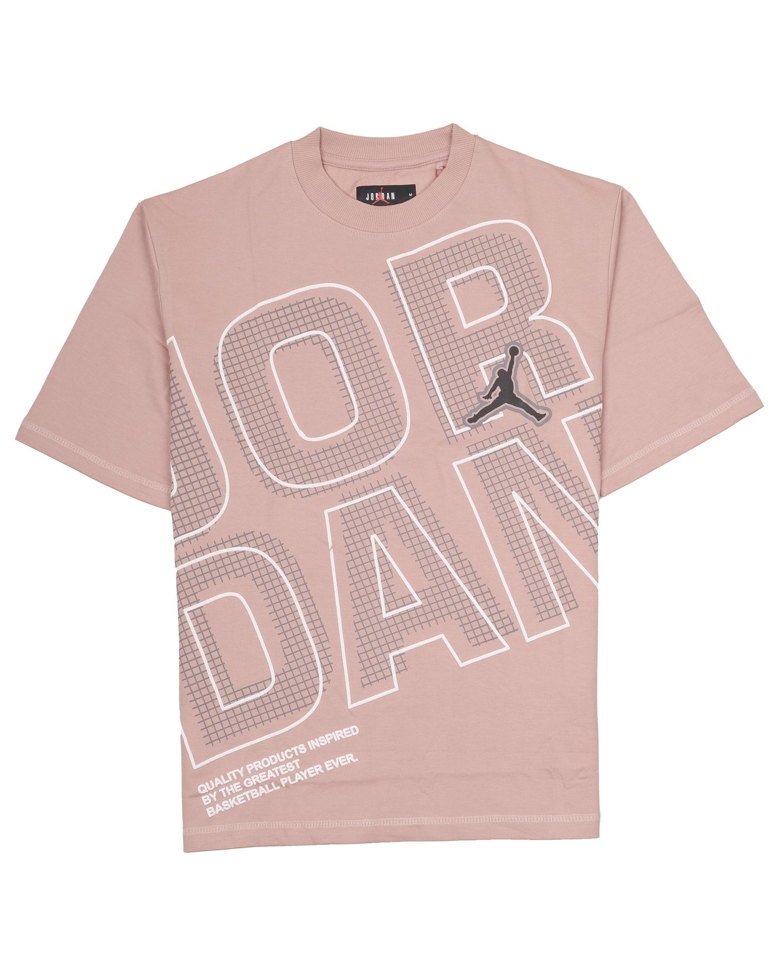 JORDAN Blush Quartz Oversized Graphic Basketball Tee