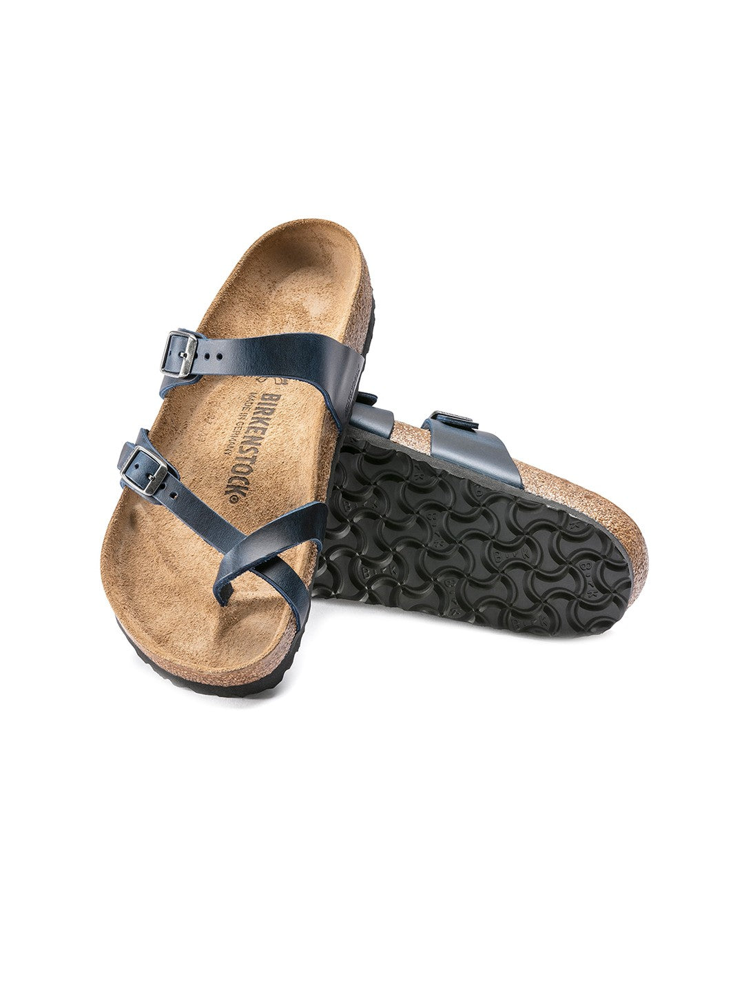 Birkenstock Elegant Midnight Blue Cork Sandals