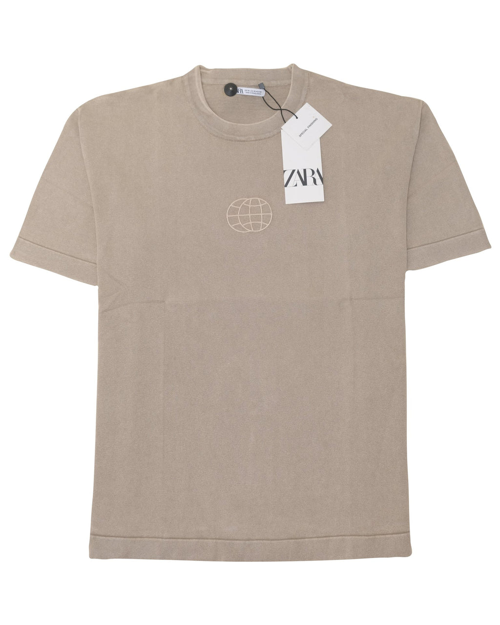 ZARA Desert Mirage Relaxed Fit Short Sleeve Tee