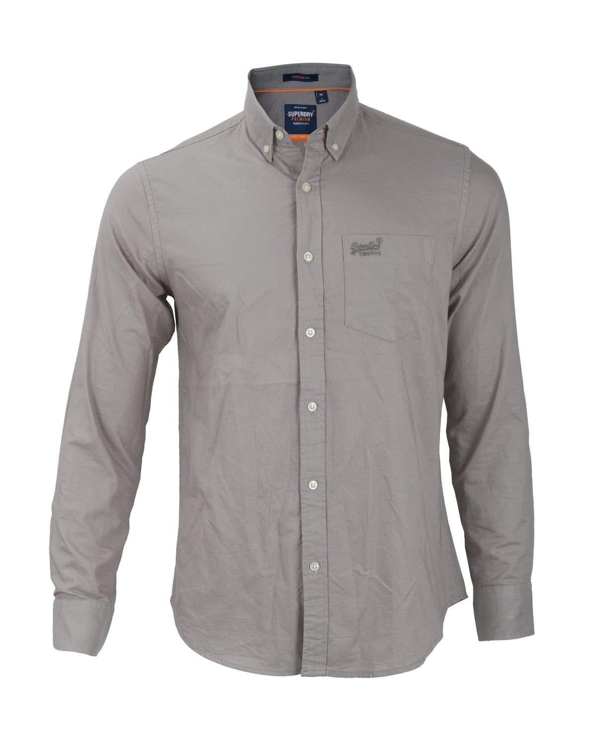 SUPERDRY Urban Sage Slim Fit Long Sleeve Button-Down Shirt