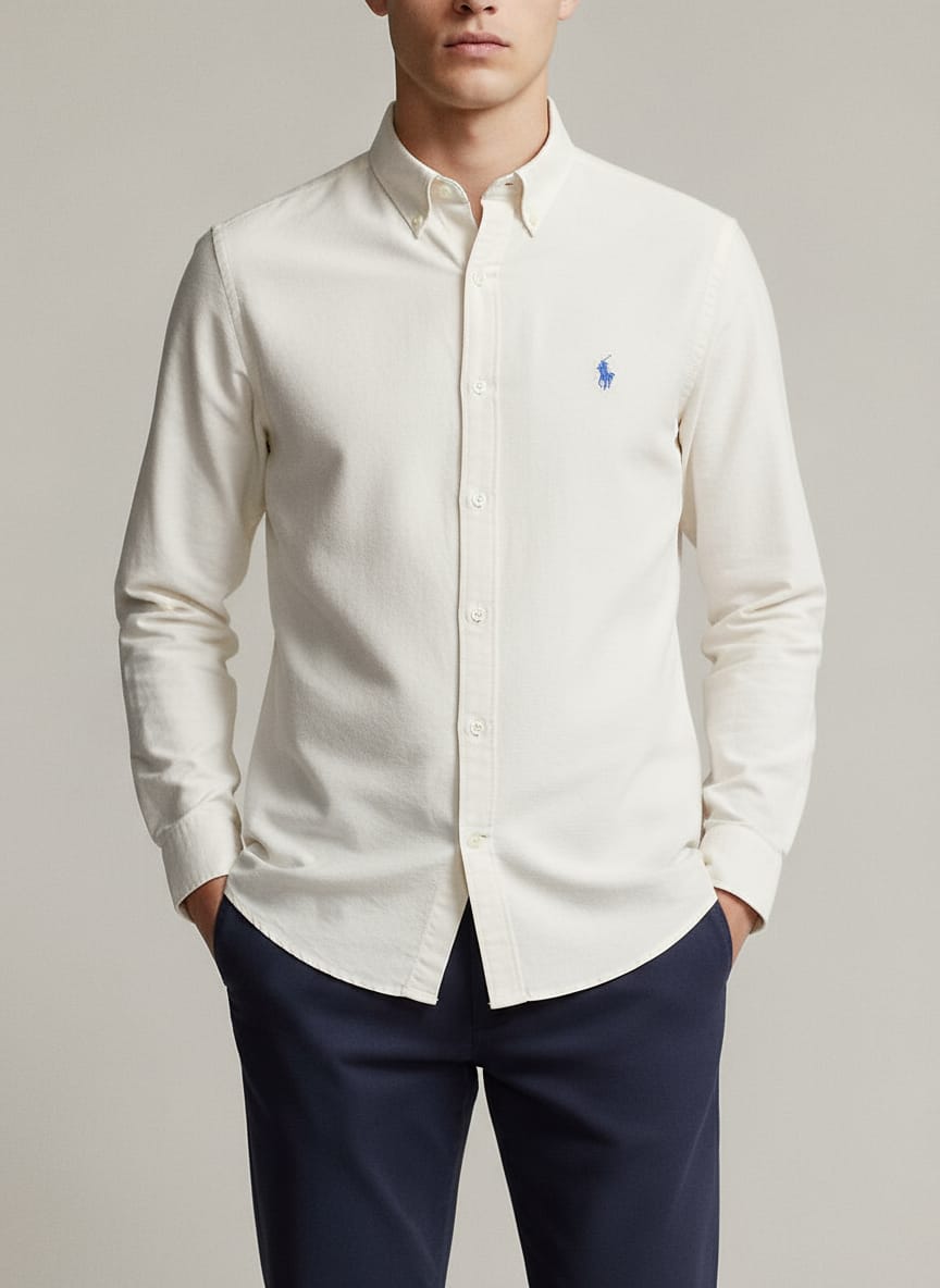 POLO RALPH LAUREN Serene Almond Classic Fit Long Sleeve Button-Down Shirt