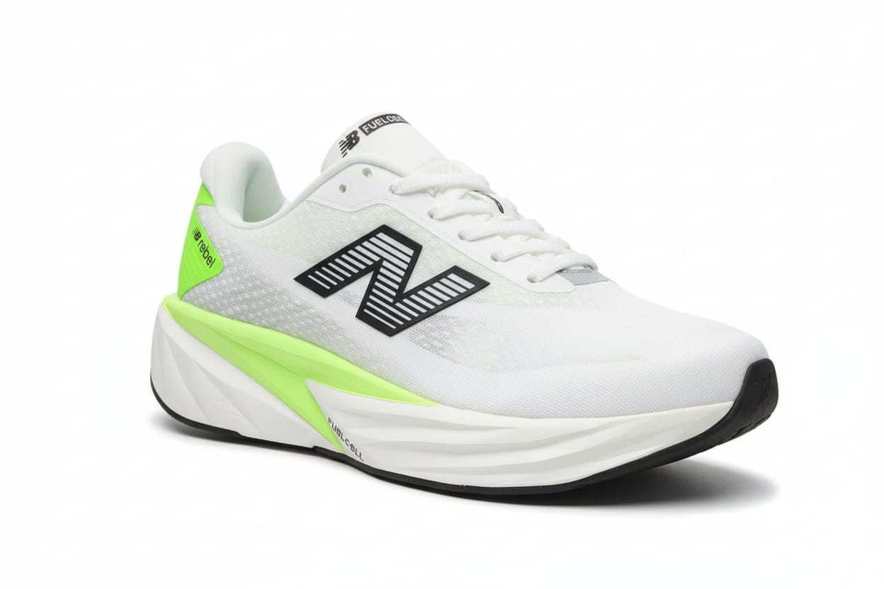 New Balance Fresh Foam X 1080v12 Running Shoes - White/Neon Green