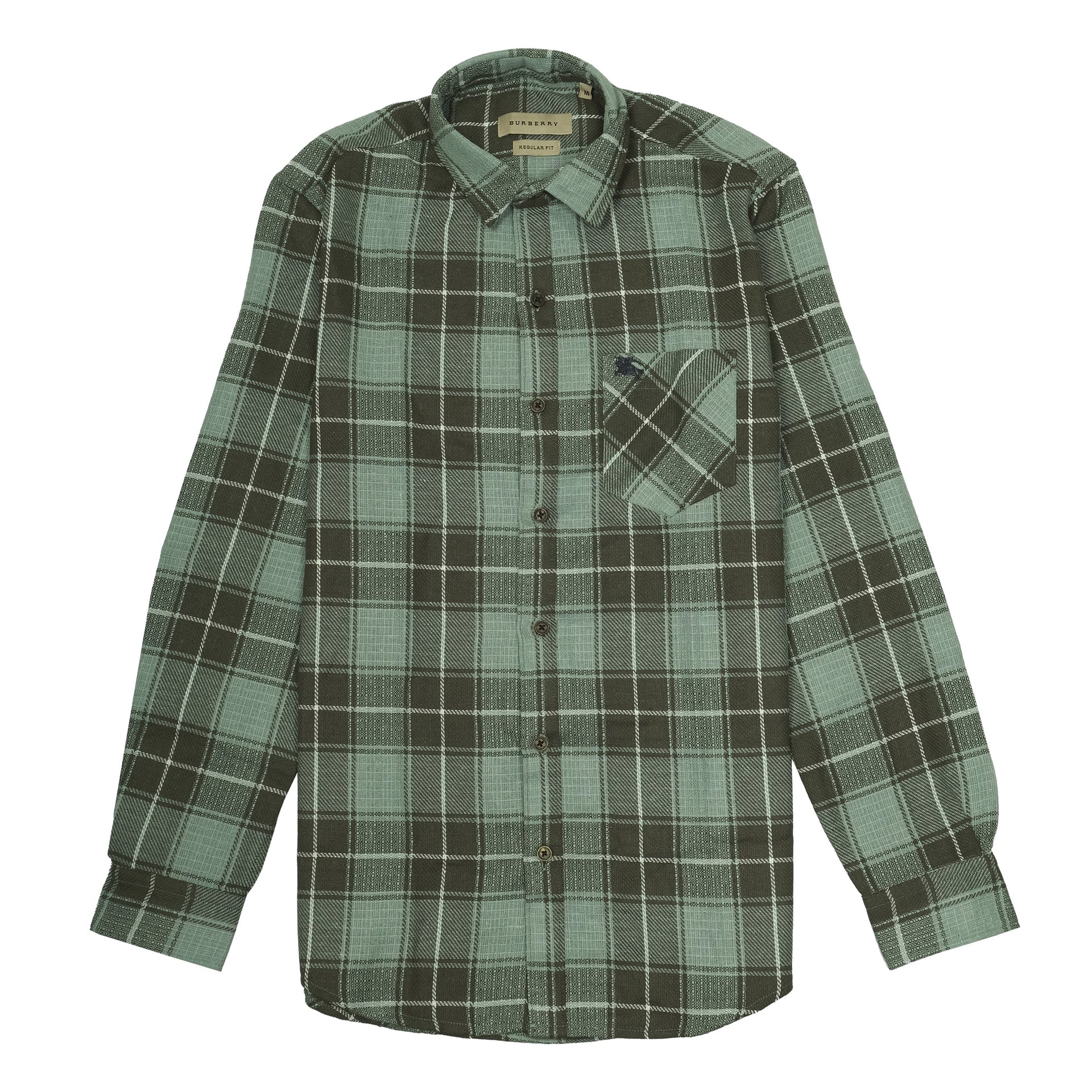 BURBERRY BRITT Ocean Breeze Check Regular Fit Long Sleeve Shirt