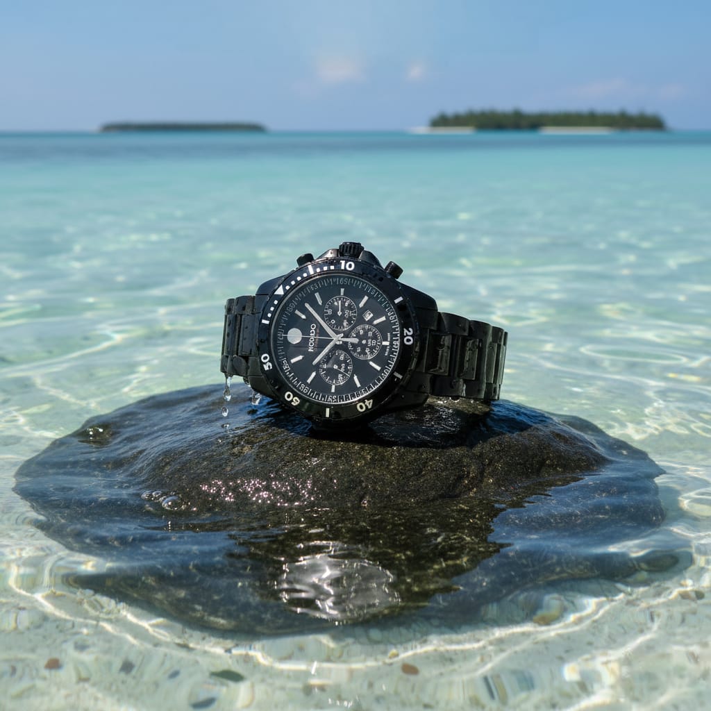 MOVADO Obsidian Shadow Chronograph Dive Watch  (IMPORTED)