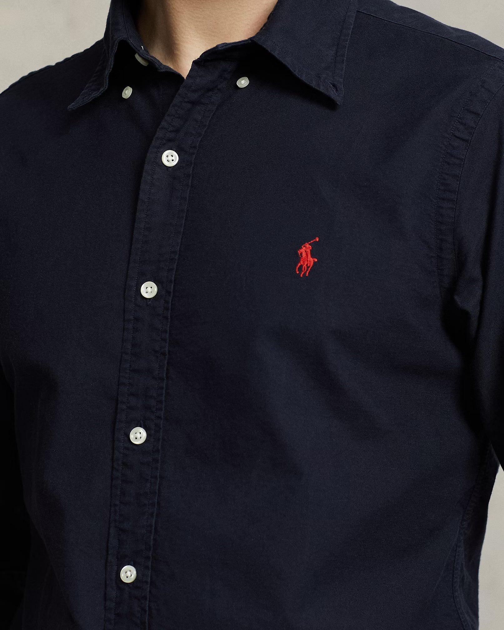 Polo Ralph Lauren Custom Fit Midnight Navy Button-Up Shirt