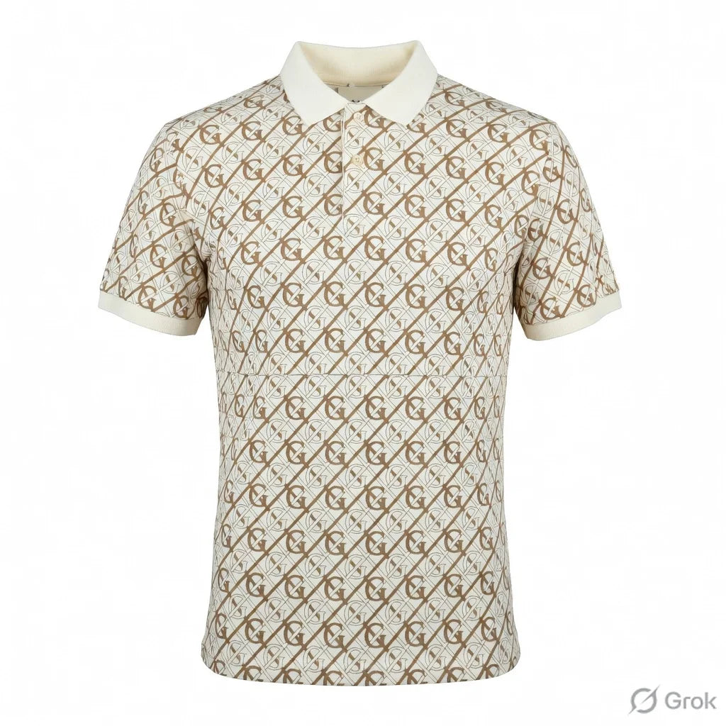 GANT Monogram Patterned Polo Shirt