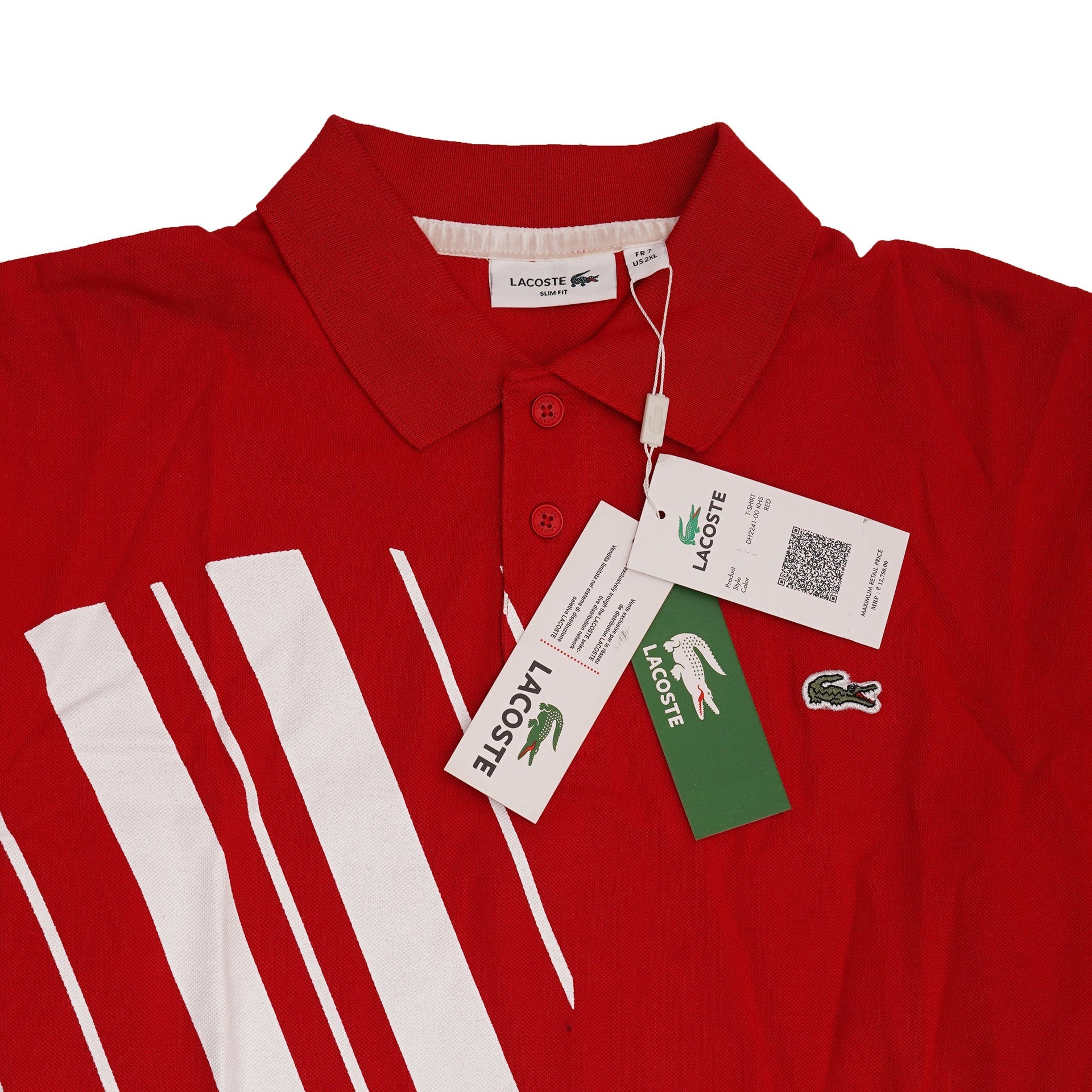 LACOSTE Scarlet Blaze Performance Slim Fit Polo Shirt