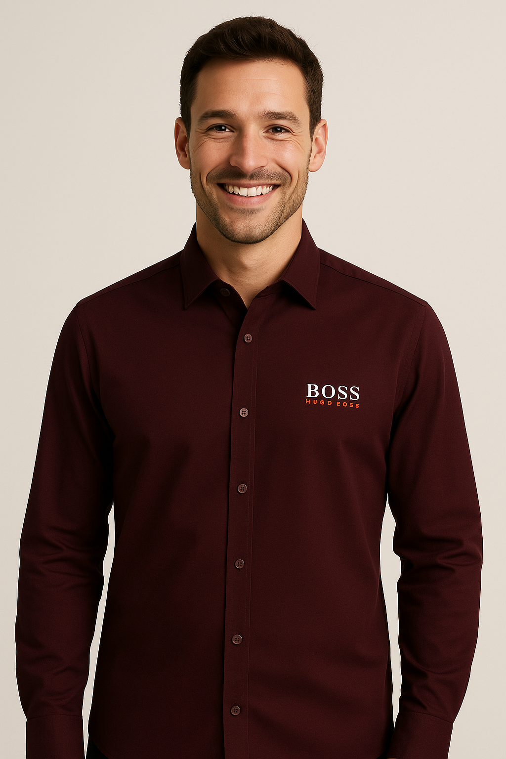 HUGO BOSS Prismatic Onyx Whisper Classic Fit Long Sleeve Shirt