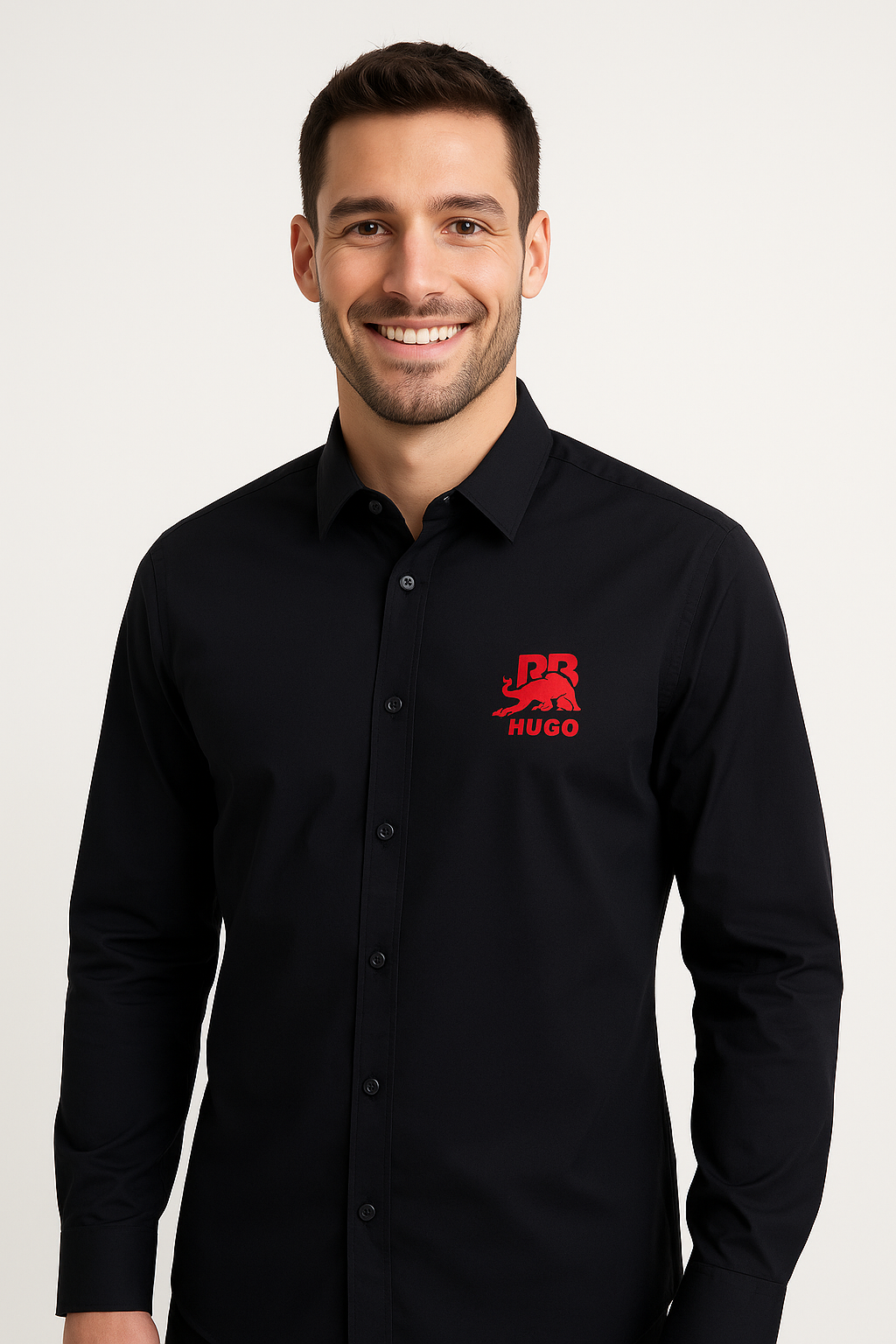 HUGO Celestial Onyx Classic Fit Long Sleeve Button-Up Shirt