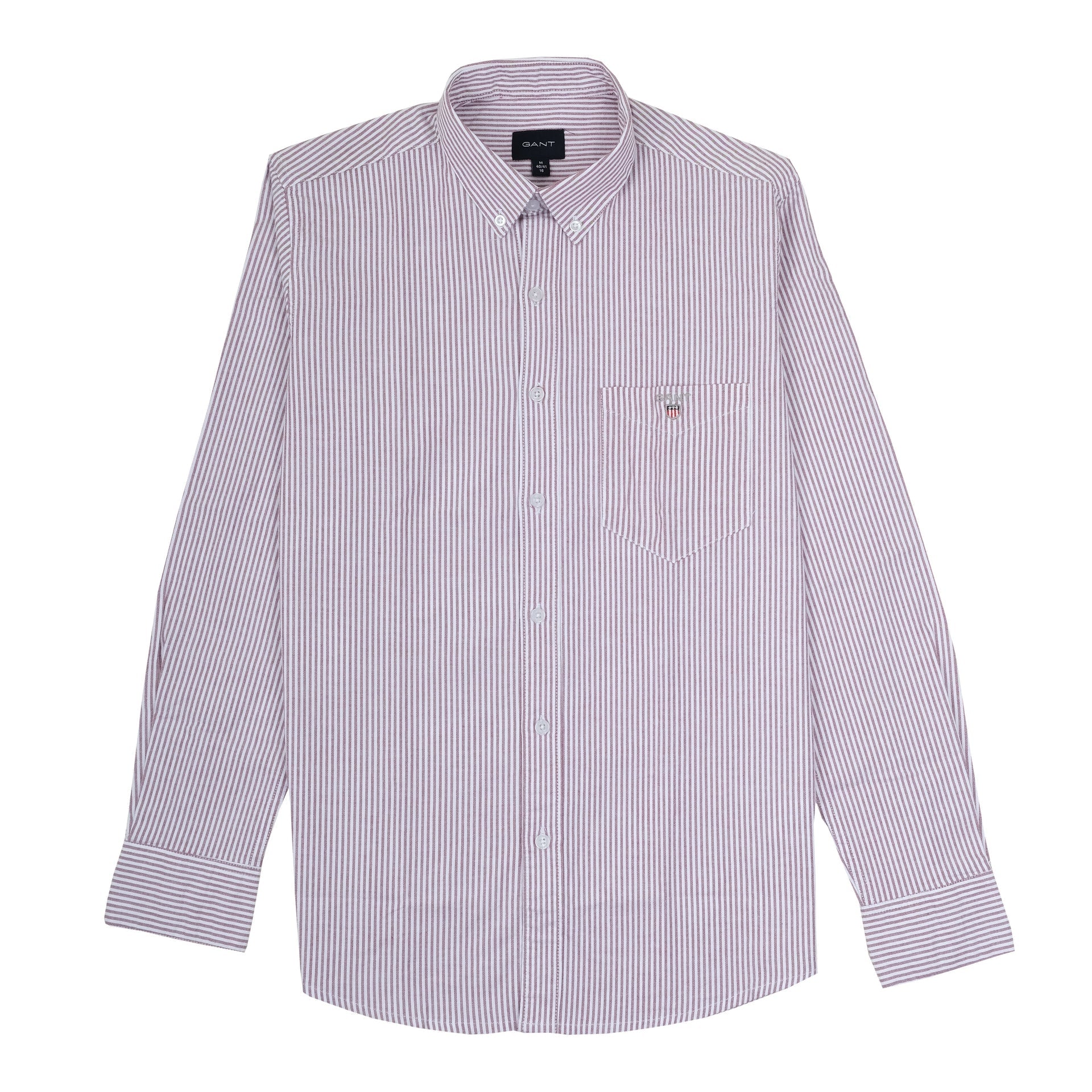 GANT Lavender Stripe Classic Fit Long Sleeve Oxford Shirt