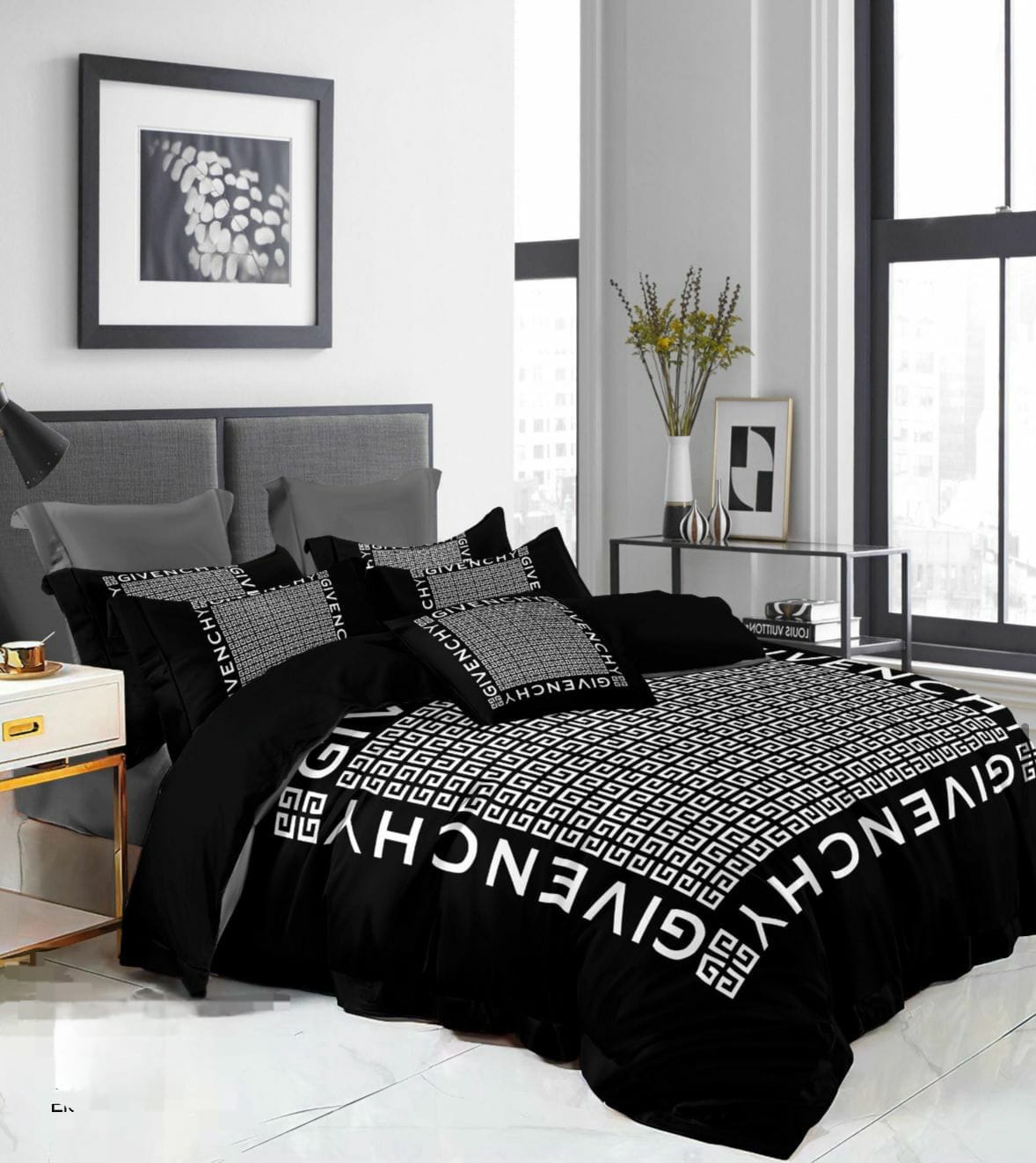 GIVENCHY Mystical Obsidian Majestic Luxe King Size Bedding Set