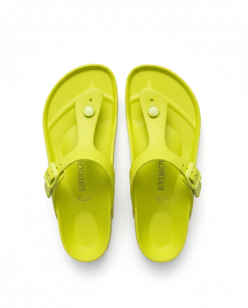 BIRKENSTOCK Neon Citrus Luxe Comfort Slide Sandals