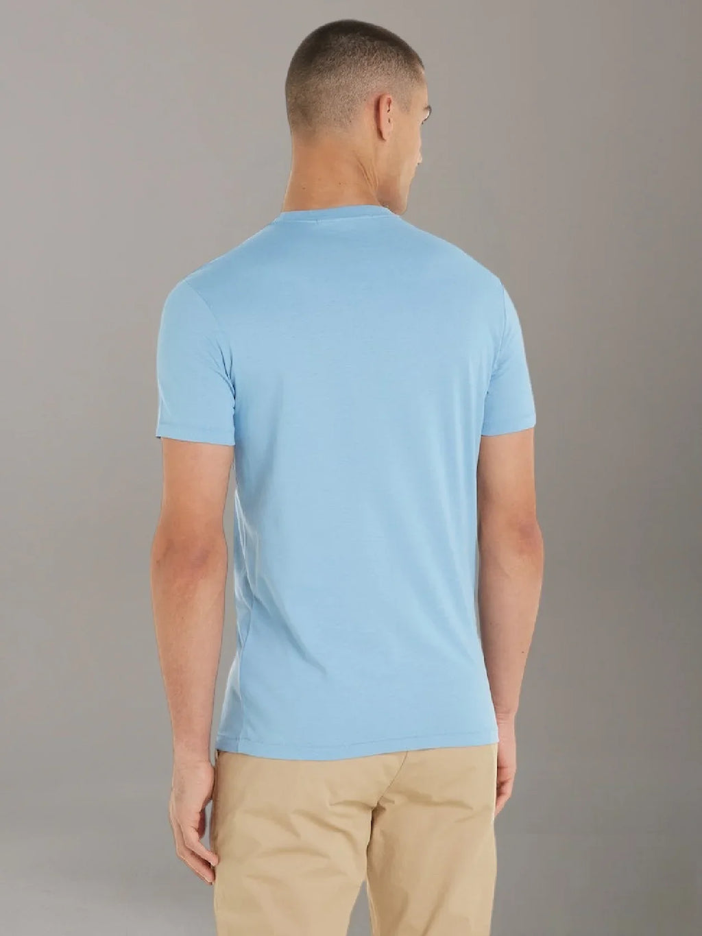 Calvin Klein Jeans Logo Tee in Sky Blue