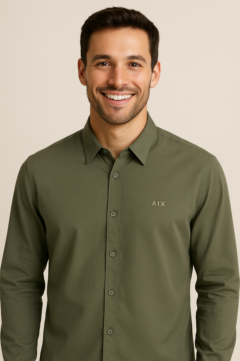 A|X Enchanted Olive Tailored Fit Long Sleeve Shirt