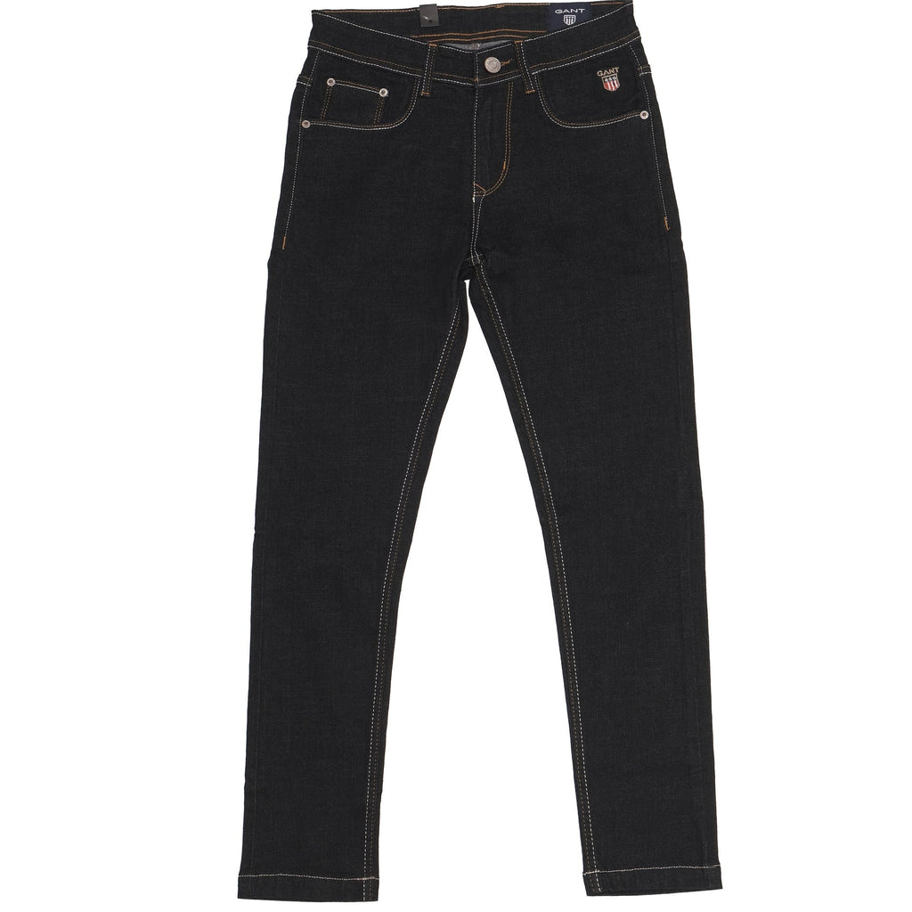 GANT Midnight Onyx Slim Fit Denim Jeans with Contrast Stitching