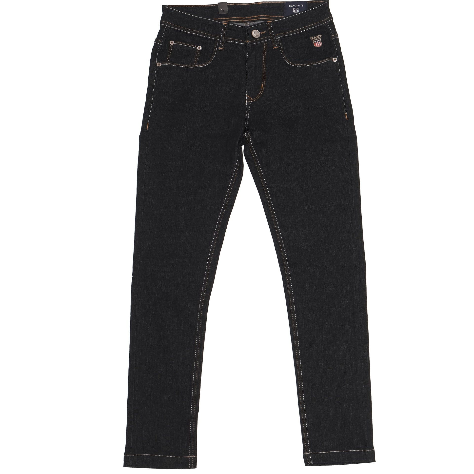 GANT Midnight Onyx Slim Fit Denim Jeans with Contrast Stitching