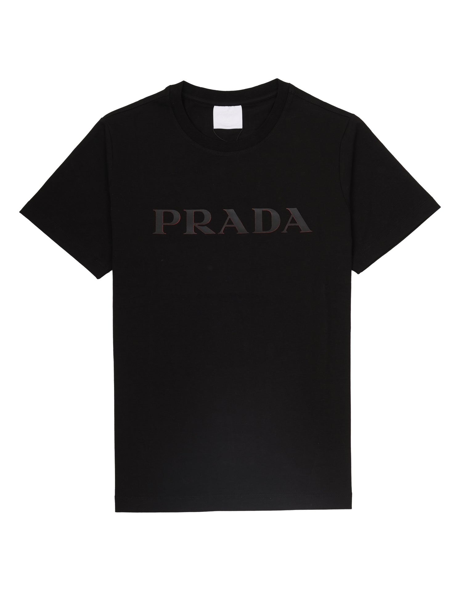 PRADA Midnight Obsidian Classic Fit Short Sleeve Cotton Tee