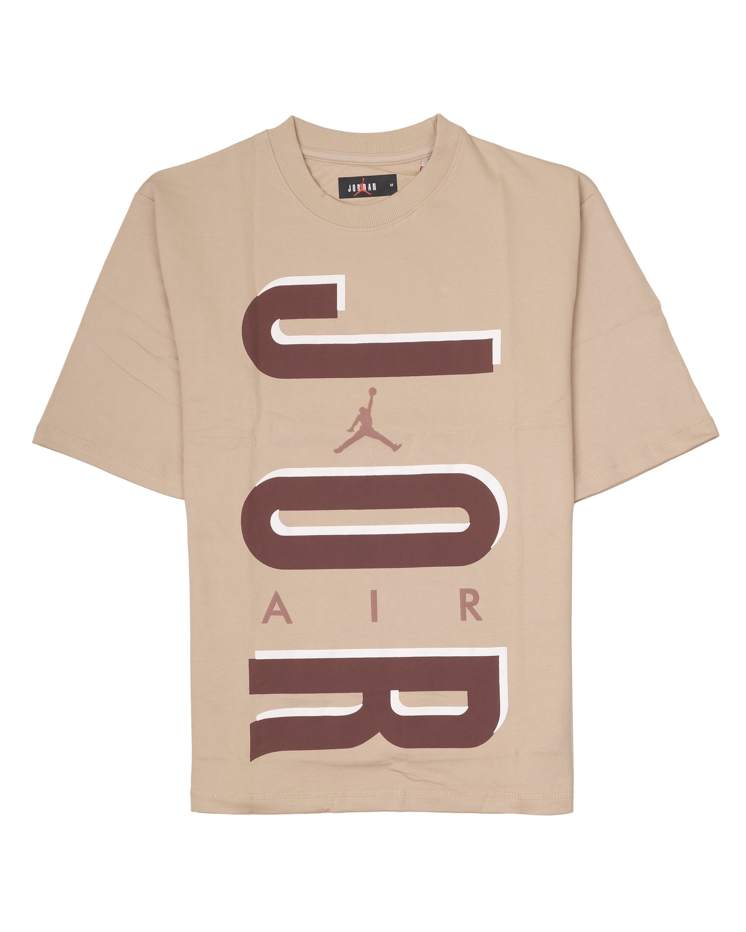 JORDAN Sandy Dune Oversized Logo Crewneck Tee
