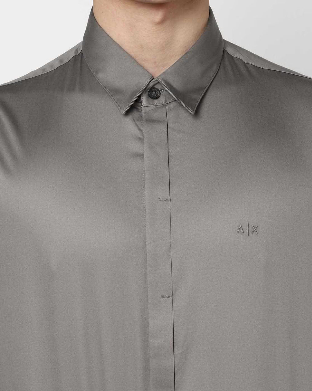 Armani Exchange Effortlessly Chic Long Sleeve Shirt in Misty Mauve