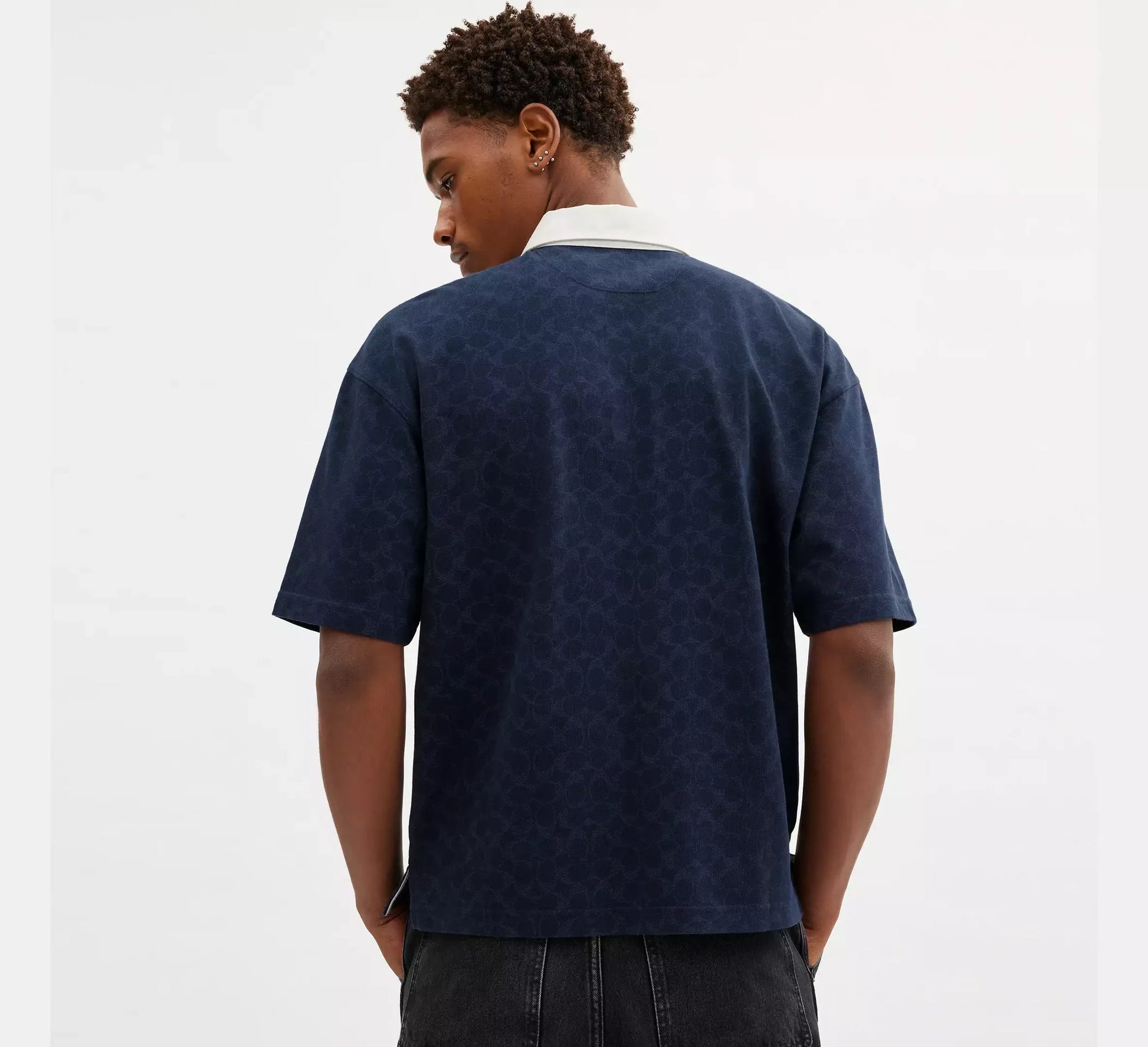 COACH Midnight Ocean Classic Fit Short Sleeve Polo Shirt