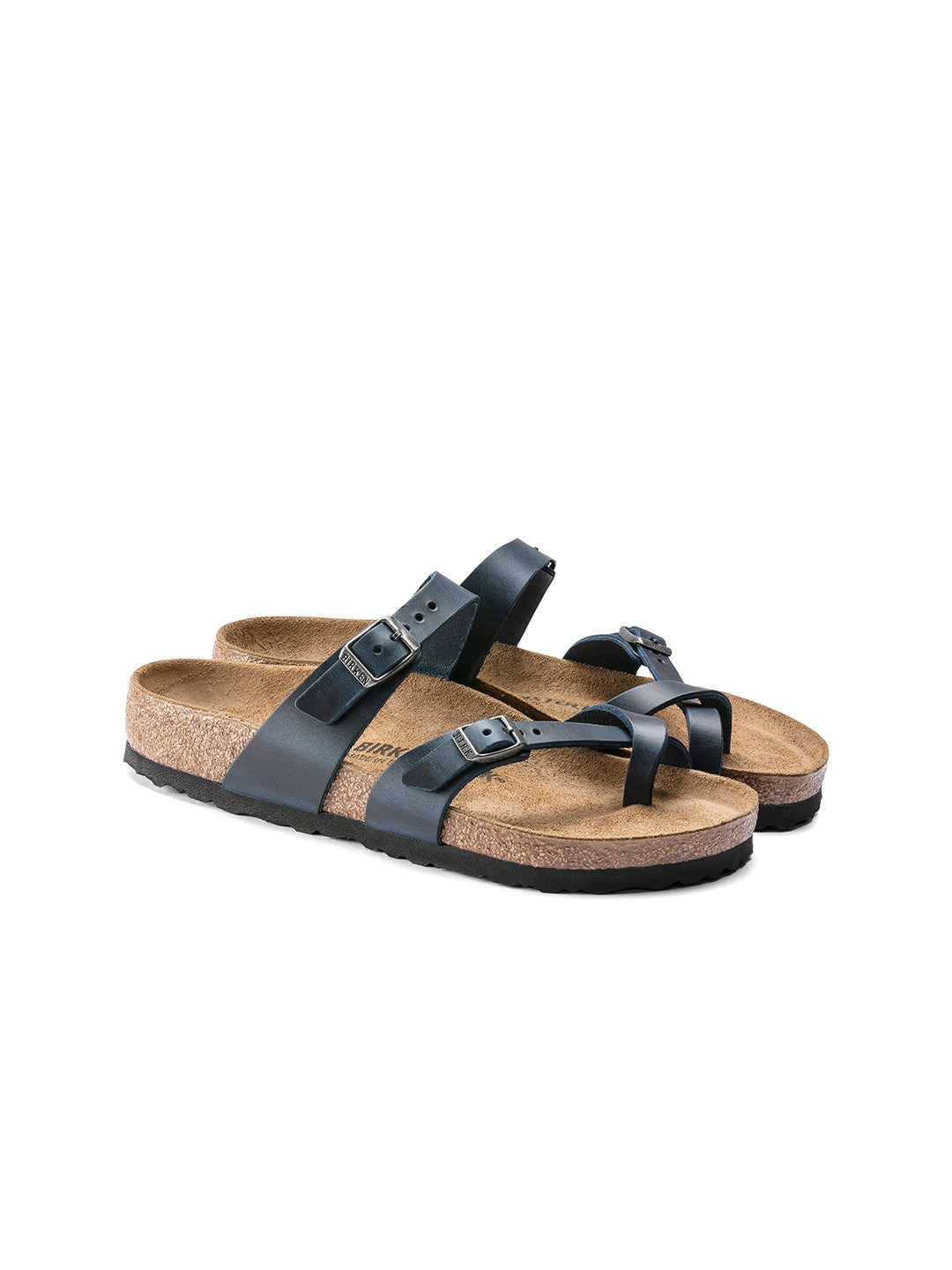 Birkenstock Elegant Midnight Blue Cork Sandals